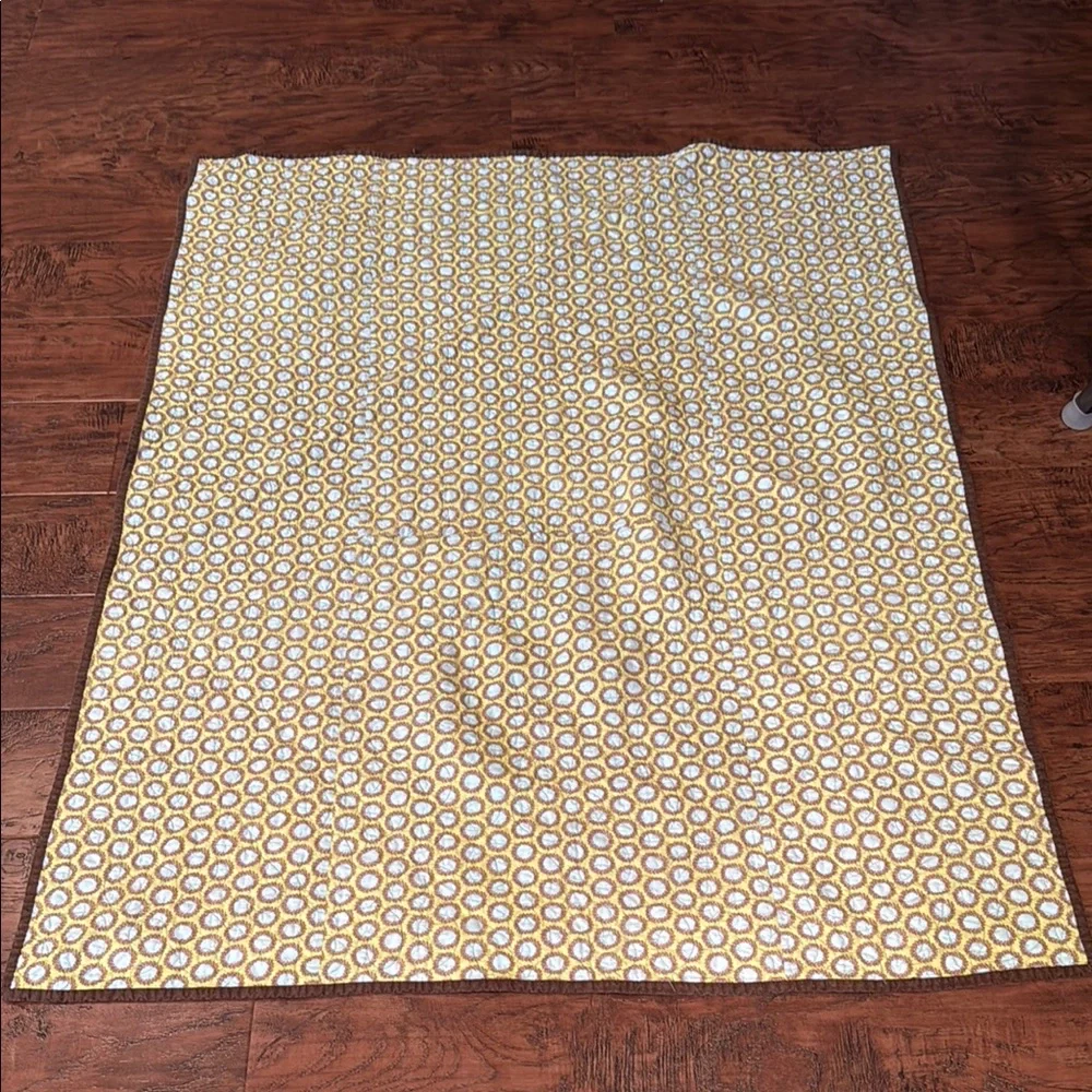 Vintage Brown and Cream Geometric Quilt Bedding